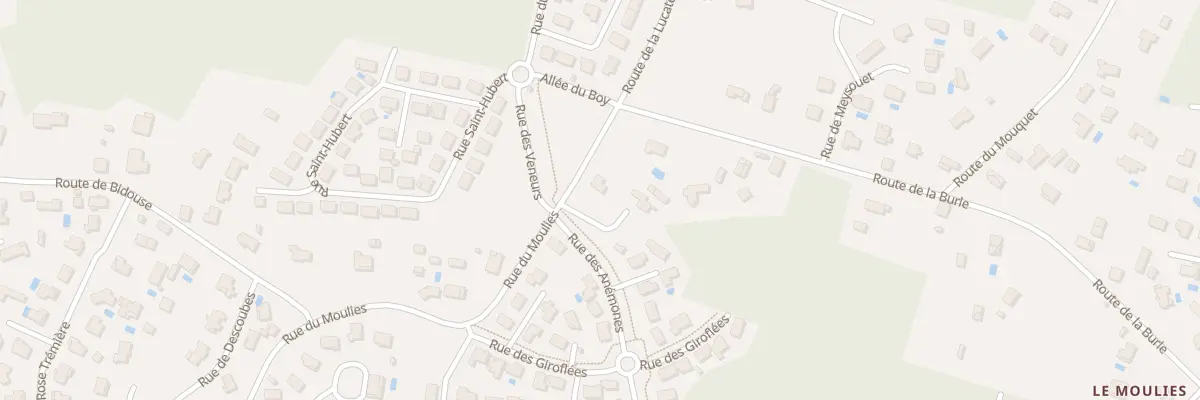 Plan du 1344 Rue du Mouliès à Parentis-en-Born