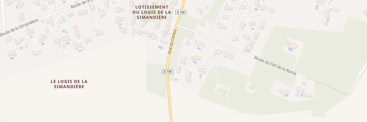 Plan du 6 Rue du Centre à Breuillet