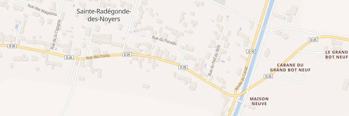 Plan du 10 Rue des ponts à Sainte-Radégonde-des-Noyers