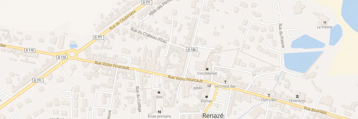 Plan du 3 Rue du Maréchal Leclerc à Renazé