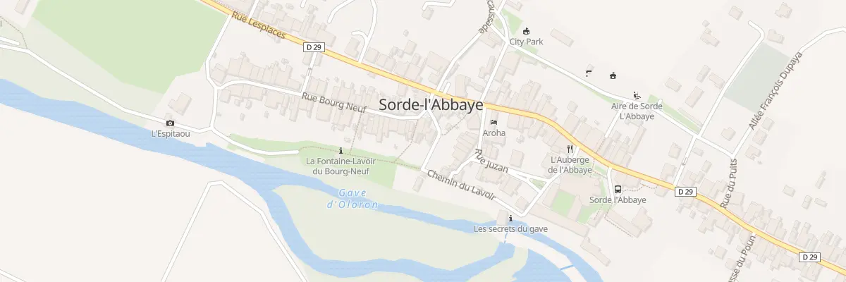 Plan du 2 Chem Carrere de l’Aubadere à Sorde-l’Abbaye