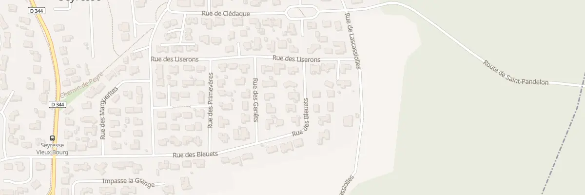Plan du 27 Rue des Bleuets à Seyresse