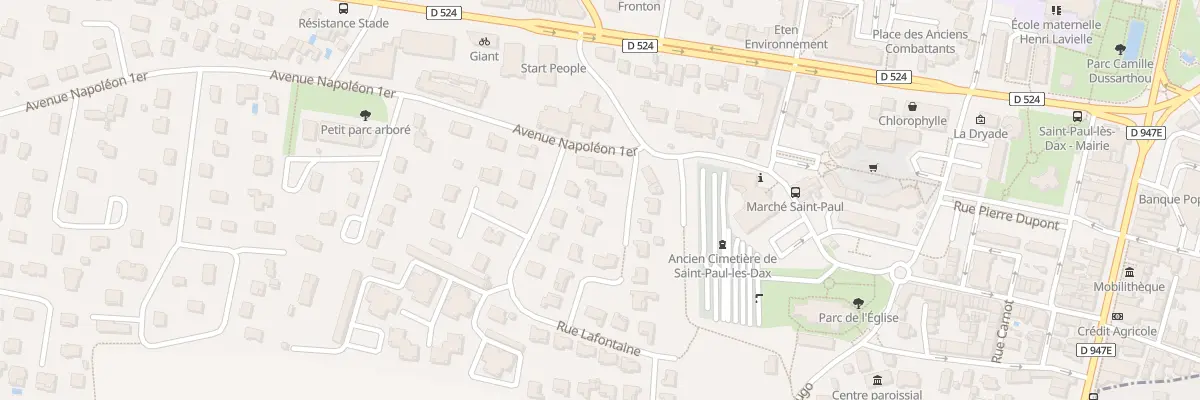 Plan du 2 Rue Pierre Corneille à Saint-Paul-lès-Dax