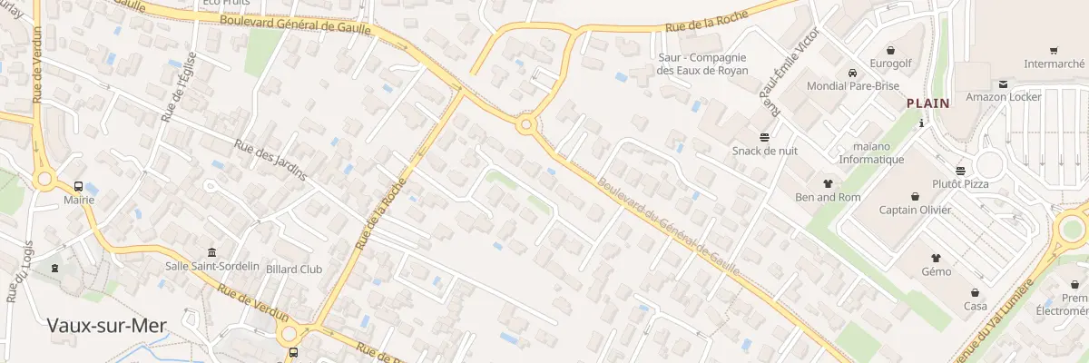 Plan du 16 Rue du Beaupre à Vaux-sur-Mer