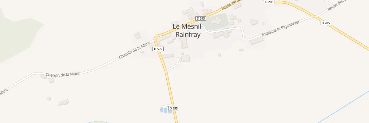 Plan du 5008 Le Bourg - Mesnil-Rainfray à Juvigny les Vallées