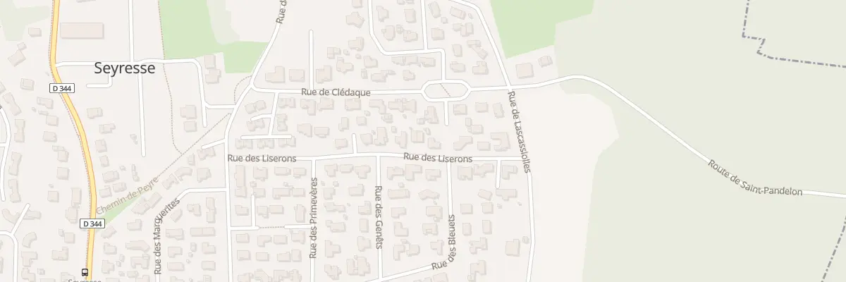 Plan du 17 Rue des Liserons à Seyresse