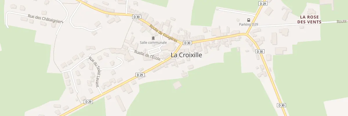 Plan du 3 Rte de Vitré à La Croixille