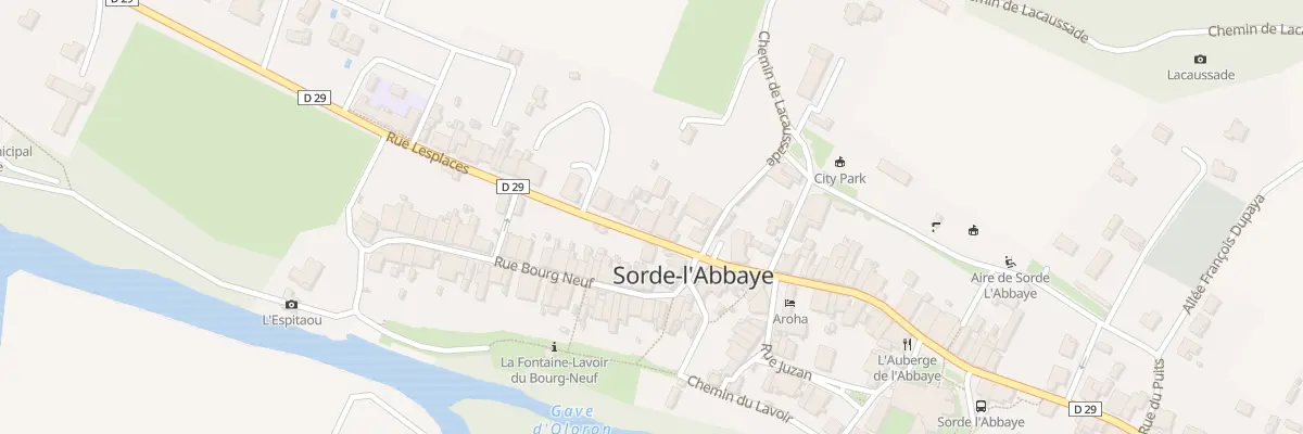 Plan du 40 Rue Lesplaces à Sorde-l’Abbaye