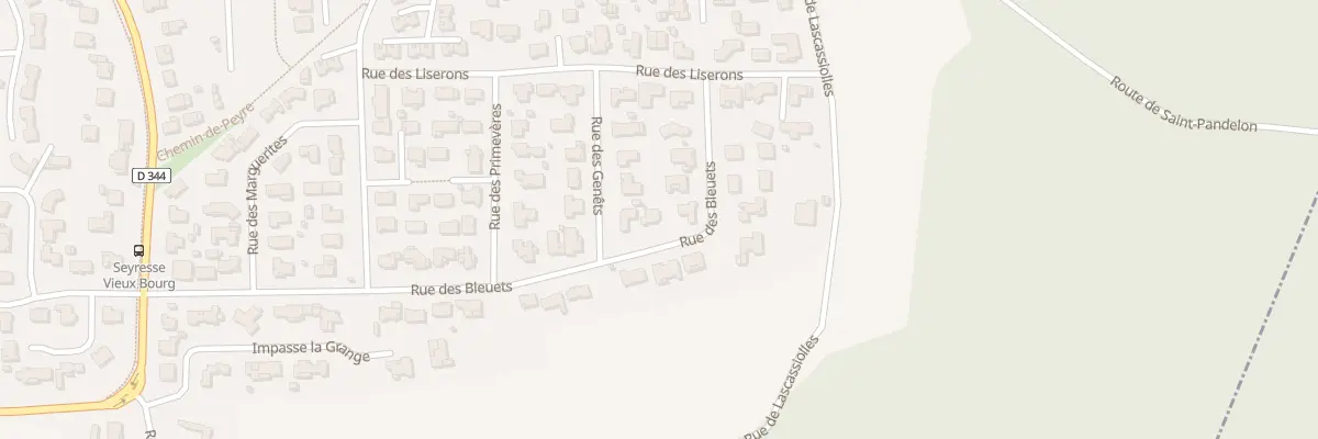 Plan du 21 Rue des Bleuets à Seyresse