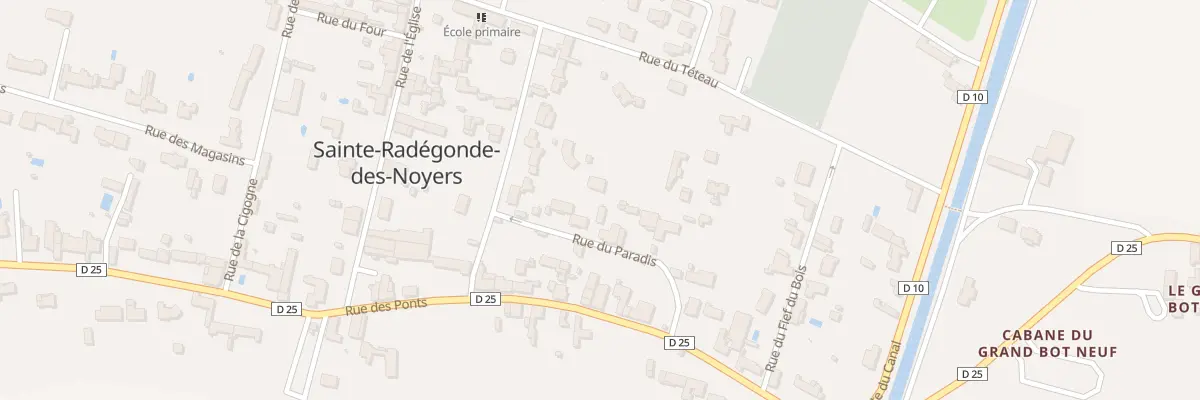 Plan du 5B Rue du paradis à Sainte-Radégonde-des-Noyers