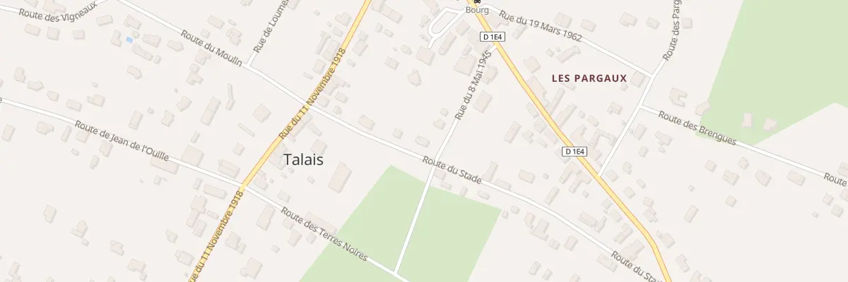 Plan du 20 Rte du Stade à Talais