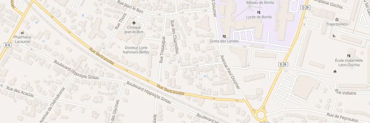 Plan du 17 Rue des Charmilles à Dax
