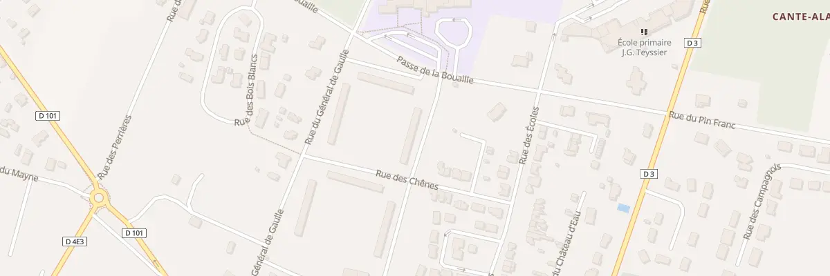 Plan du 21 Rue du Général de Gaulle à Hourtin