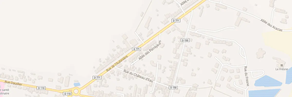 Plan du 38 Rue de l’Aubinière à Renazé