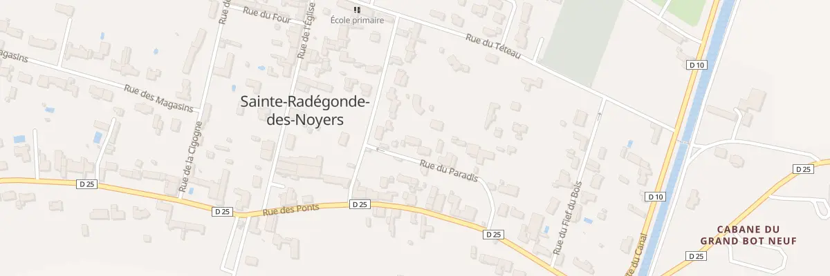 Plan du 3 Rue du paradis à Sainte-Radégonde-des-Noyers