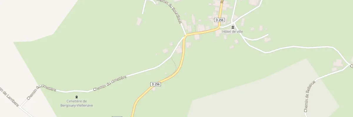 Plan du 5025 Las Arroques à Bergouey-Viellenave