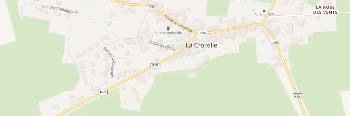 Plan du 7 Rte de Vitré à La Croixille