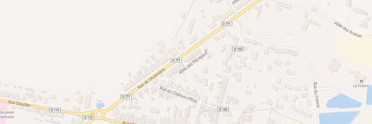 Plan du 36 Rue de l’Aubinière à Renazé