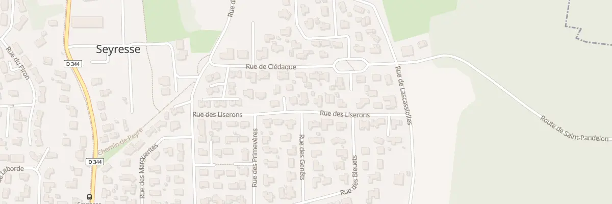 Plan du 11 Rue des Liserons à Seyresse