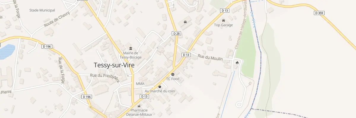 Plan du 23 Rue Saint-Pierre et Miquelon à Tessy-Bocage