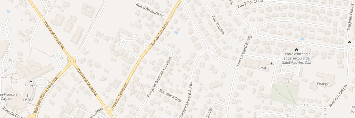 Plan du 22 Rue Jean-baptiste Lapégue à Saint-Paul-lès-Dax