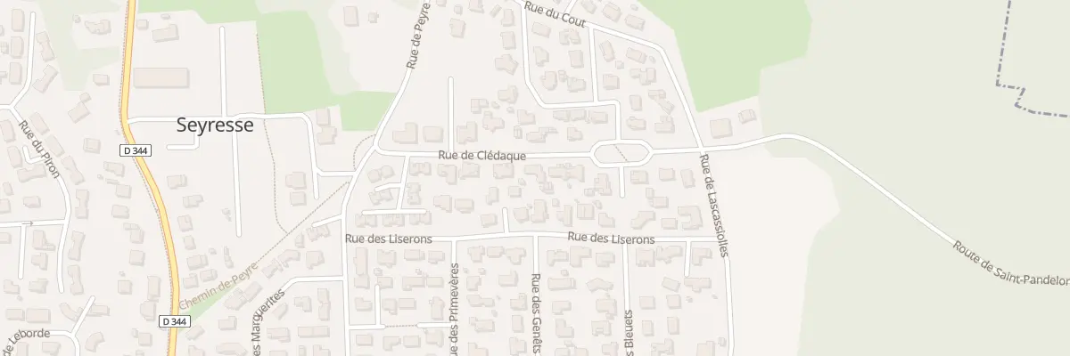 Plan du 9 Rue de Cledaque à Seyresse