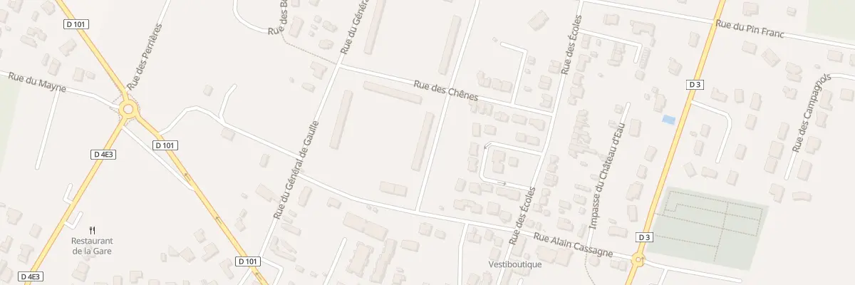 Plan du 15 Rue du Général de Gaulle à Hourtin
