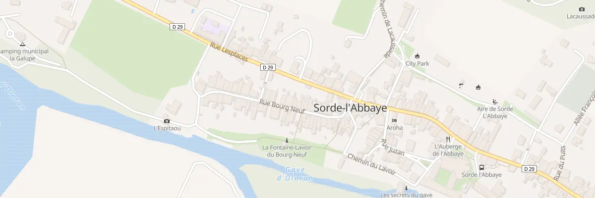 Plan du 161 Bourg Neuf à Sorde-l’Abbaye