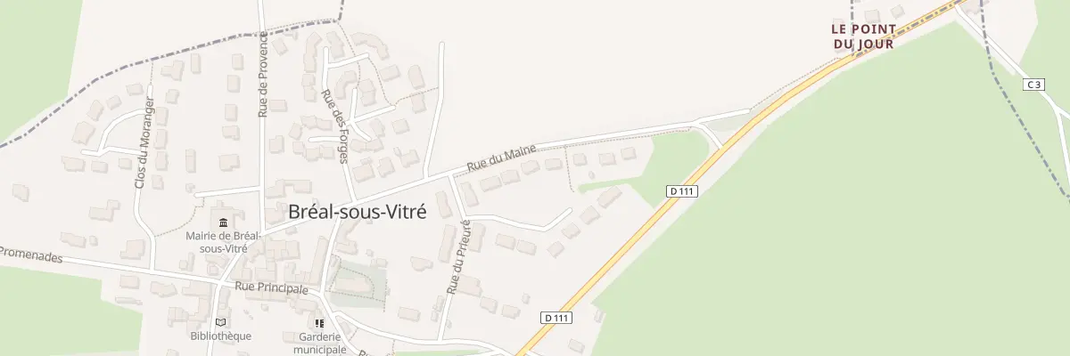 Plan du 16 Rue du Maine à Bréal-sous-Vitré