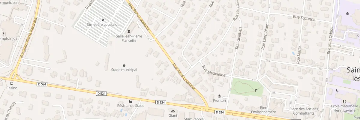 Plan du 3 Rue Jean Jaurès à Saint-Paul-lès-Dax