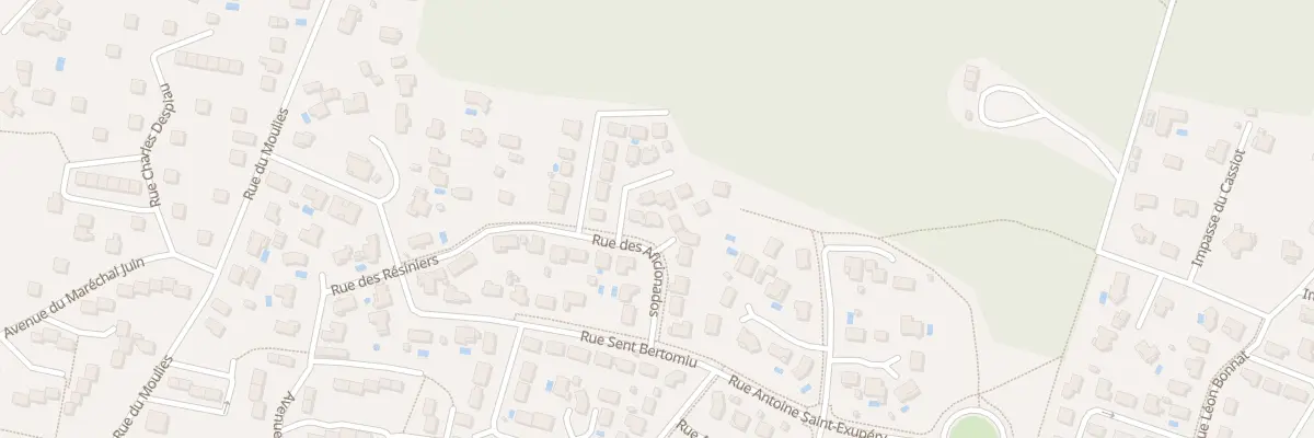 Plan du 102 Rue des Aficionados à Parentis-en-Born