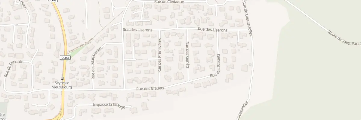 Plan du 3 Rue des Genêts à Seyresse