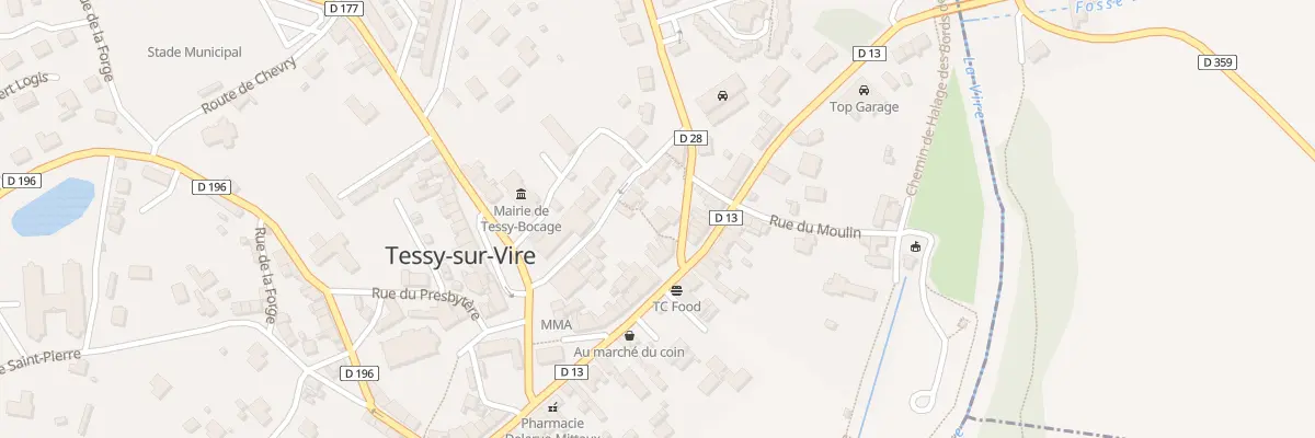 Plan du 4 Rte de Saint-Lô à Tessy-Bocage