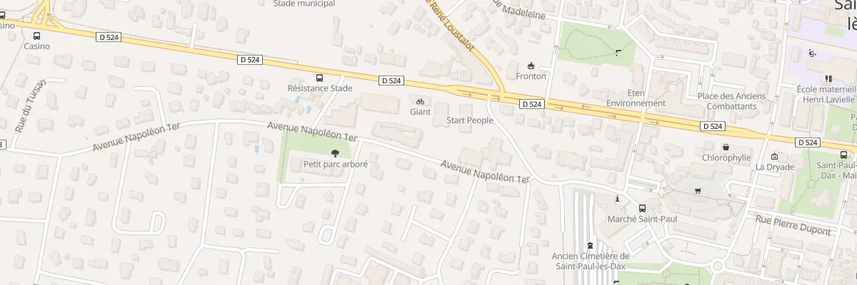 Plan du 6 Av Napoleón 1 à Saint-Paul-lès-Dax