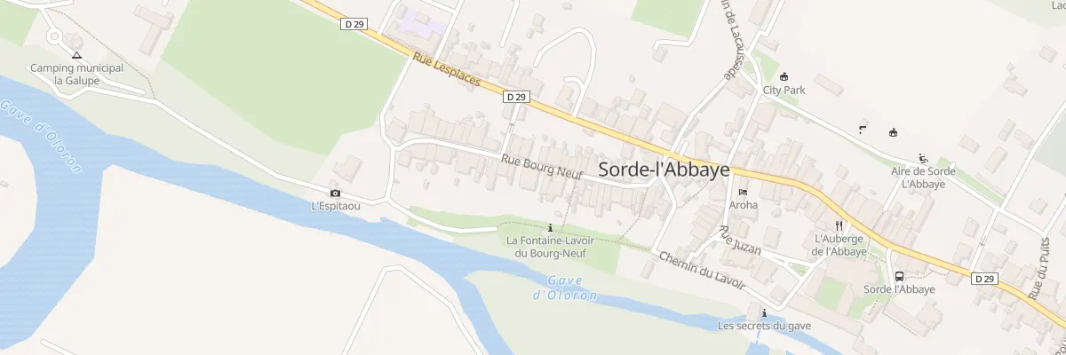 Plan du 107 Rue Bourg-Neuf à Sorde-l’Abbaye