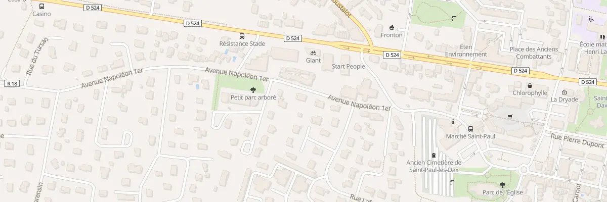 Plan du 9 Av Napoleón 1 à Saint-Paul-lès-Dax