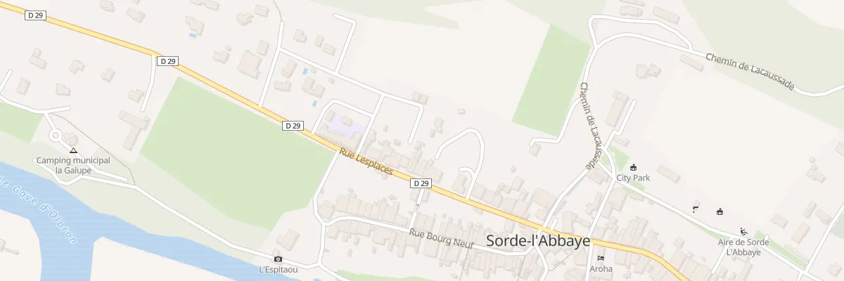 Plan du 168 Rue Lesplaces à Sorde-l’Abbaye