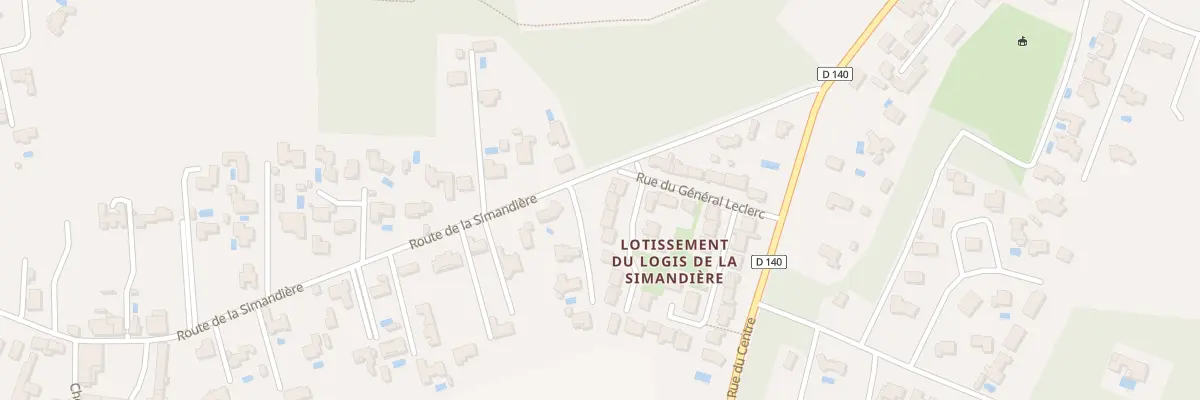 Plan du 28 Rue du Général Leclerc à Breuillet