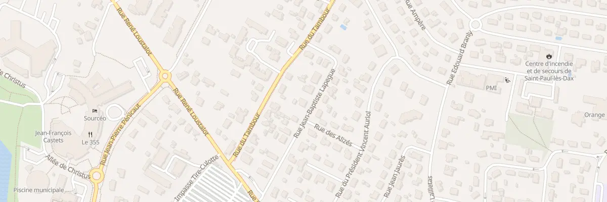 Plan du 11 Rue Jean-baptiste Lapégue à Saint-Paul-lès-Dax