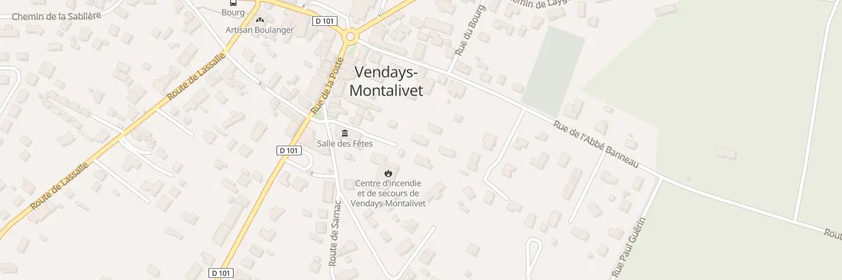 Plan du 8 Pas des Pompiers à Vendays-Montalivet