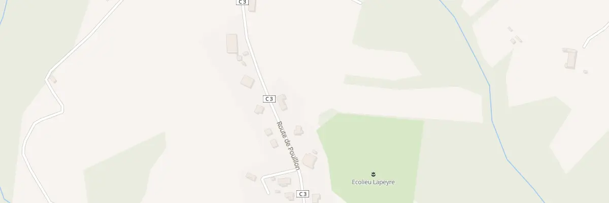 Plan du 216 Devant Le Cruc à Cauneille