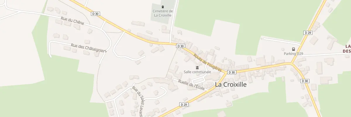 Plan du 5 Rte de Fougères à La Croixille
