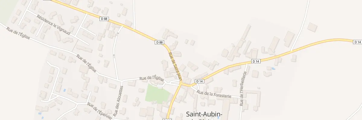 Plan du 10 Rue de St Jean à Saint-Aubin-la-Plaine
