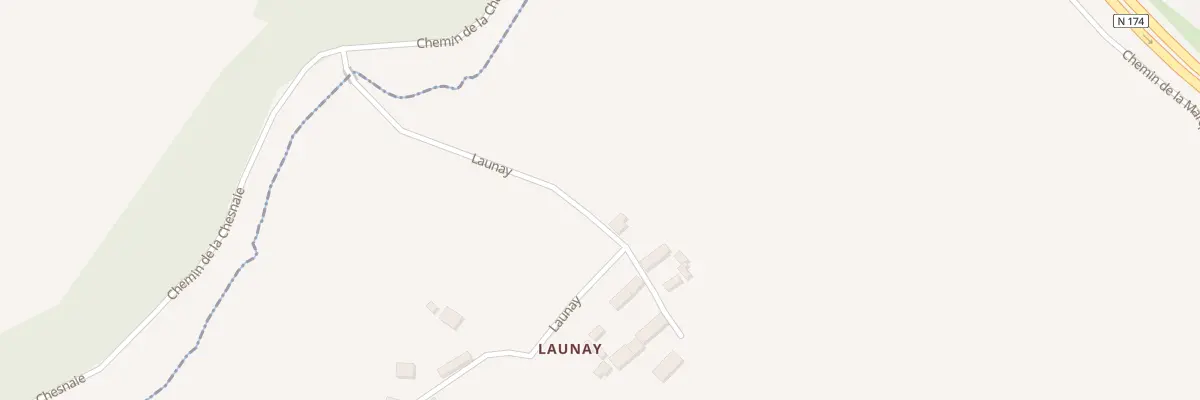 Plan du 1 Launay à Baudre