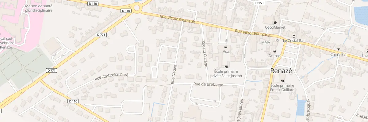 Plan du 17 Rue Neuve à Renazé
