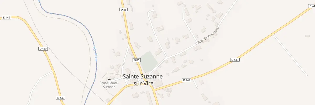 Plan du 7 Rue de Troisgots à Sainte-Suzanne-sur-Vire
