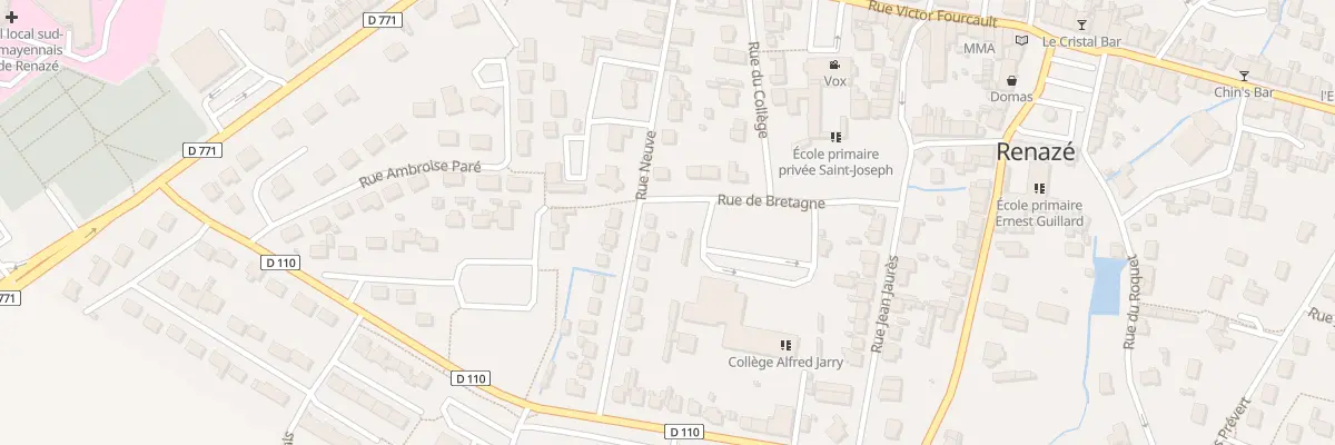 Plan du 13 Rue Neuve à Renazé