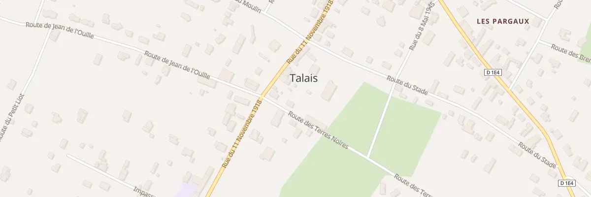 Plan du 26 Rte des Terres Noires à Talais