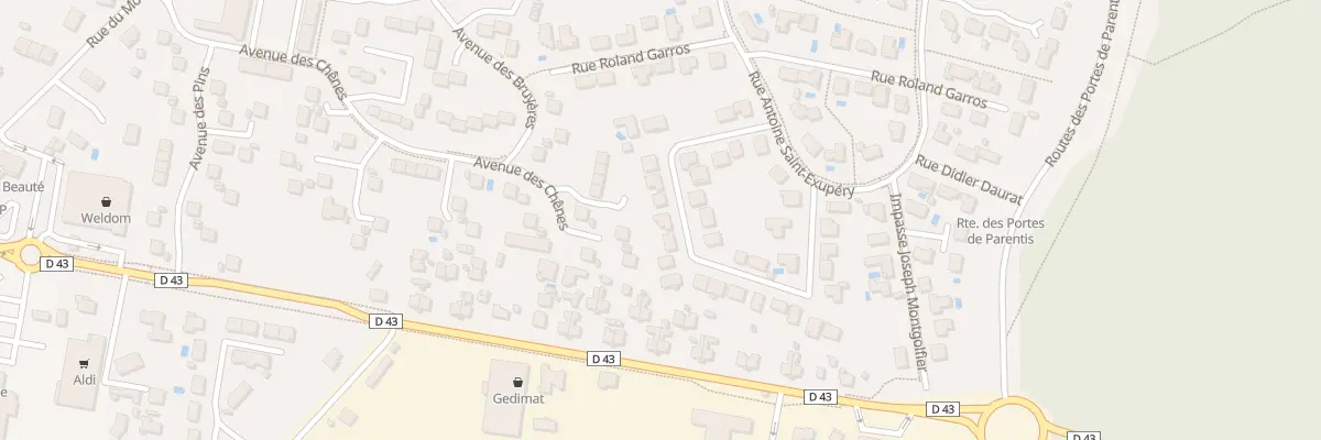 Plan du 142 Rue Georges Guynemer à Parentis-en-Born