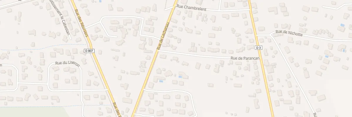 Plan du 16 Rue de Parancan à Hourtin
